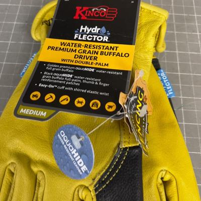 KINCO Hydr Flector Water Resistant Grain Buffalo Glove