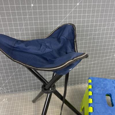 Camp Stool and Folding Step Stool 