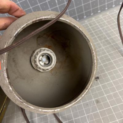 Vintage Light Fixtures, PAIR 
