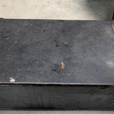 Tool Box, Vintage, Painted Black 