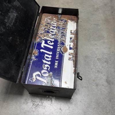 Tool Box, Vintage, Painted Black 