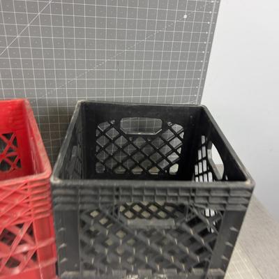 2 Milk Crates 