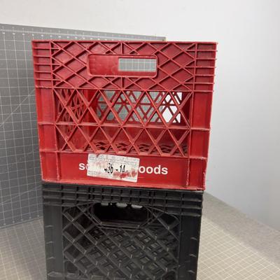 2 Milk Crates 