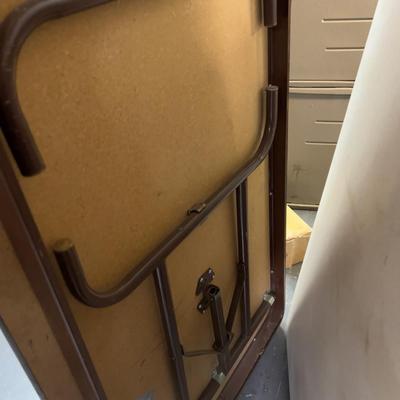 6- Foot Brown HEAVY Folding Table. 