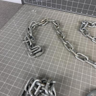3 Pieces of CHAIN Plus a hook