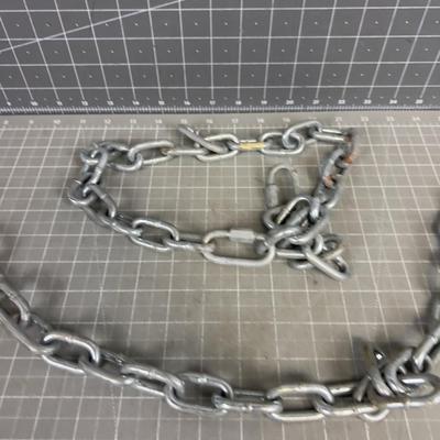 3 Pieces of CHAIN Plus a hook