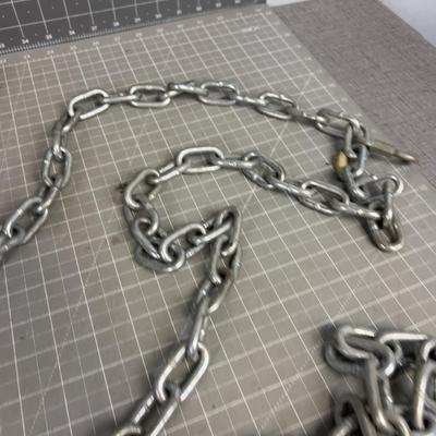 3 Pieces of CHAIN Plus a hook