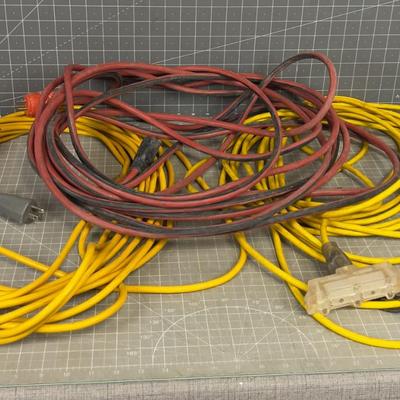 3 Extension Cords 