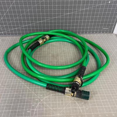 (2) 8-Foot Garden Hoses with quick connects 