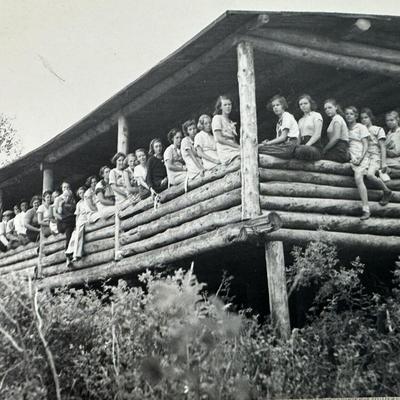 historic WYOMING GIRL SCOUT PHOTOS CAMP NEW FORK c1930