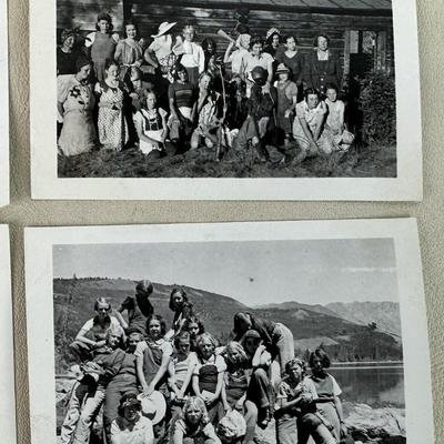 historic WYOMING GIRL SCOUT PHOTOS CAMP NEW FORK c1930