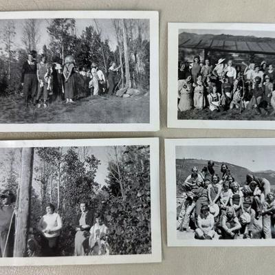 historic WYOMING GIRL SCOUT PHOTOS CAMP NEW FORK c1930