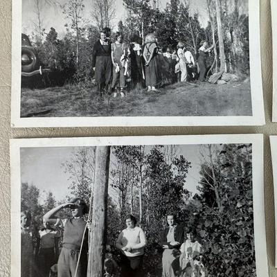 historic WYOMING GIRL SCOUT PHOTOS CAMP NEW FORK c1930