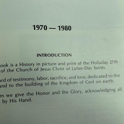 LDS HOLLADAY 27th WARD 1970-1980 UTAH HISTORY