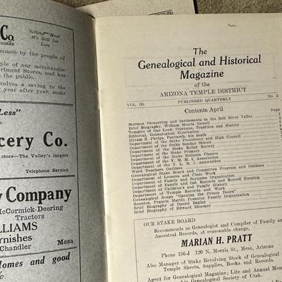 LDS Genealogical and Historical Magazine of the ARIZONA TEMPLE DISTRICT V3 1926