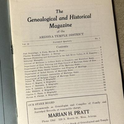 LDS Genealogical and Historical Magazine of the ARIZONA TEMPLE DISTRICT V2 1925