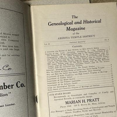 LDS Genealogical and Historical Magazine of the ARIZONA TEMPLE DISTRICT V2 1925