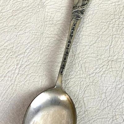 antique ROYAL PALM HONOLULU STERLING SILVER SOUVENIR SPOON ROBBINS CO 