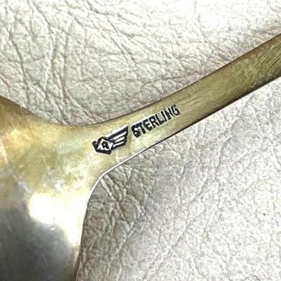 antique ROYAL PALM HONOLULU STERLING SILVER SOUVENIR SPOON ROBBINS CO 