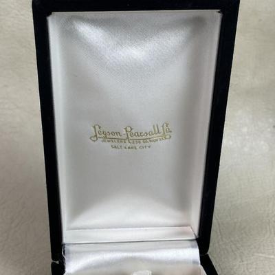 vintage LEYSON PEARSALL JEWELERS SLC UTAH PRESENTATION BOX