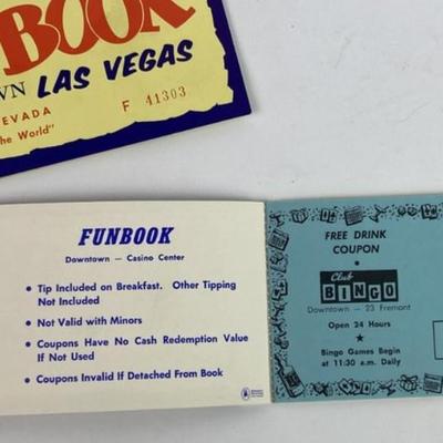 vintage FUN BOOK COUPONS DOWNTOWN CASINO CENTER LAS VEGAS STRIP 1967