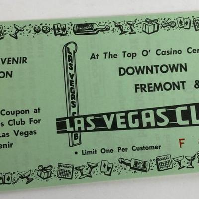 vintage FUN BOOK COUPONS DOWNTOWN CASINO CENTER LAS VEGAS STRIP 1967