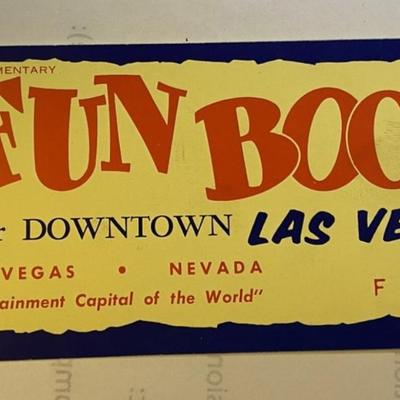 vintage FUN BOOK COUPONS DOWNTOWN CASINO CENTER LAS VEGAS STRIP 1967