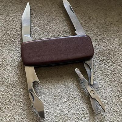 vintage small folding POCKET KNIFE MULTI TOOL