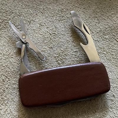vintage small folding POCKET KNIFE MULTI TOOL