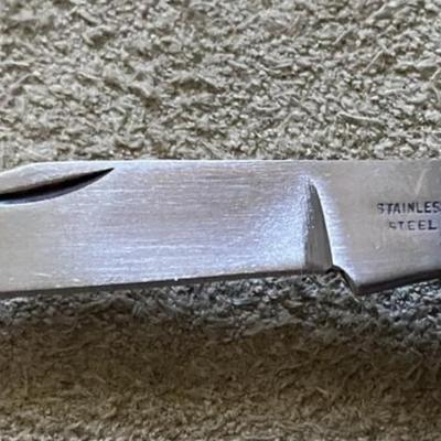 vintage small folding POCKET KNIFE MULTI TOOL