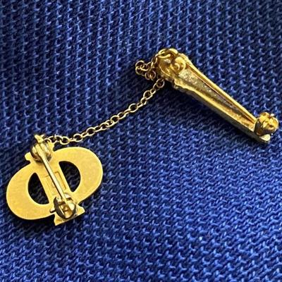 vintage BETA SIGMA PHI SORORITY PIN & EXEMPLAR TORCH GP