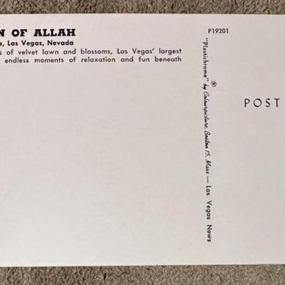 SAHARA HOTEL CASINO LAS VEGAS POSTCARDS 1959