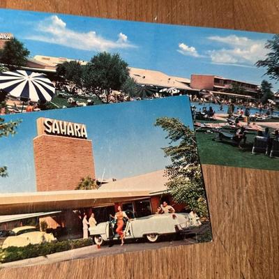 SAHARA HOTEL CASINO LAS VEGAS POSTCARDS 1959