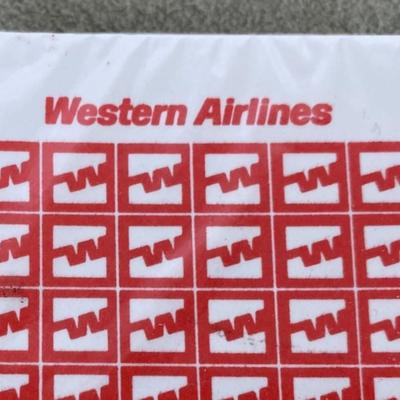 WESTERN AIRLINES ADVERTISING PLAYING CARDS FLYING W LOGO