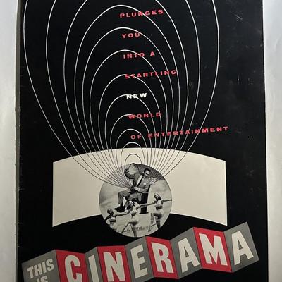 CINERAMA MOVIE PROMOTIONAL BOOKLET 1954