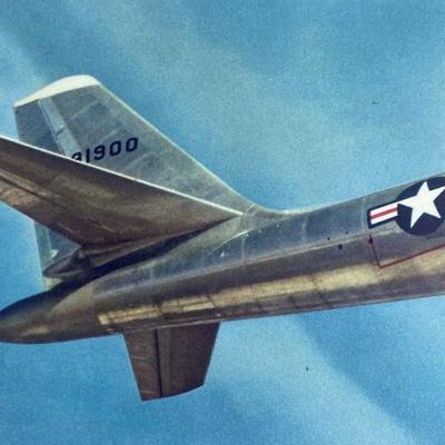 vintage USAF BOEING B-47A STRATOJET ART PRINT