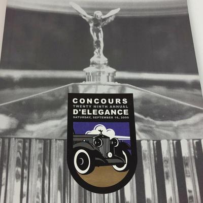 UNIVERSITY OF UTAH CONCOURS D'ELEGANCE CAR SHOW POSTER 2000