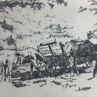 LIONEL BARRYMORE b/w ART PRINT COLD WATER CANYON BROWN & BIGELOW