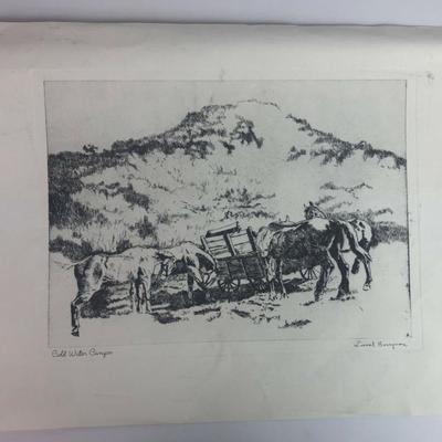 LIONEL BARRYMORE b/w ART PRINT COLD WATER CANYON BROWN & BIGELOW