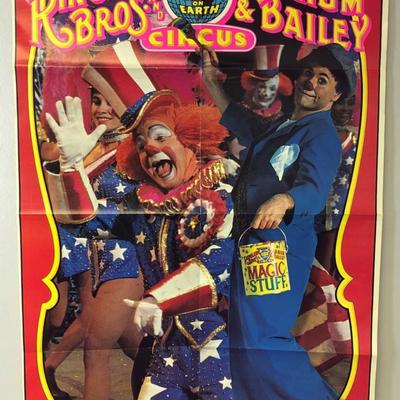 RINGLING BROS BARNUM & BAILEY CIRCUS POSTER 1991