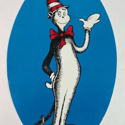 vintage CHILDRENS BOOKSTORE SIGN ORPHAN ANNIE and CAT IN THE HAT