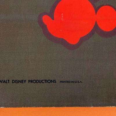 vintage WALT DISNEY PRODUCTION ADVERTISING SHOPPING BAG