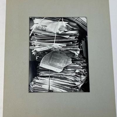 vintage STILL LIFE ART NEWSPAPERS PHOTO credited MIYUKI 8x10"