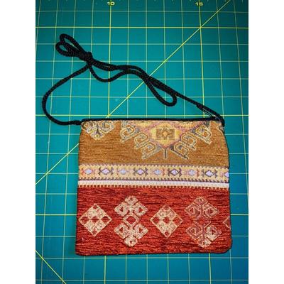 Yellow/Orange Boho Hippie Small Cross Body Sling Shoulder Fabric Bag NWOT