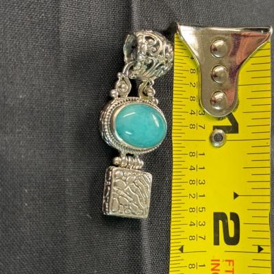 Bali Amazonete Pendant (925)