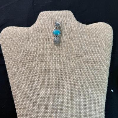 Bali Amazonete Pendant (925)