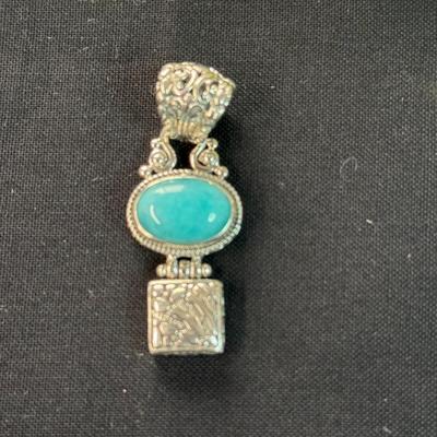 Bali Amazonete Pendant (925)