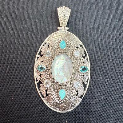 Bali Quartz Triply Turquoise w/ White Topaz