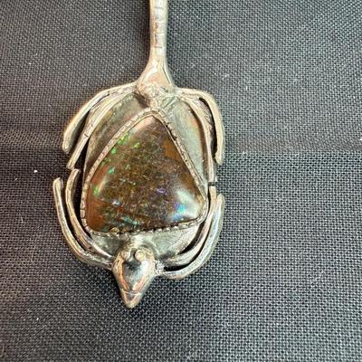 Ammolite Double Pendant
