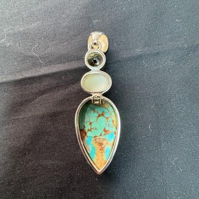 Serbian Green Opal Boulder Turquoise & Prasiolite